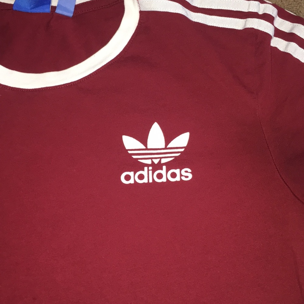 Maroon adidas shirt - Picture 2 of 3
